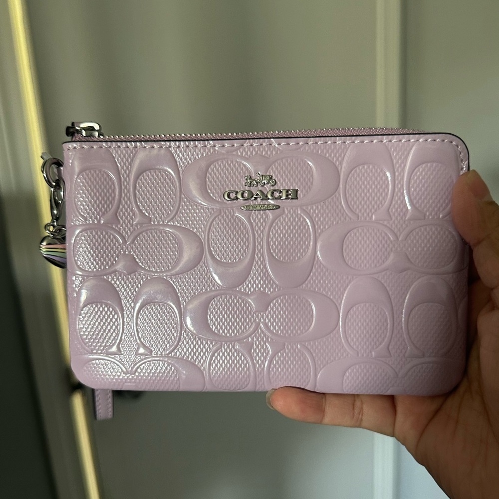 Coach Corner Zip Wristlet Wallet - Picture 9 of 10